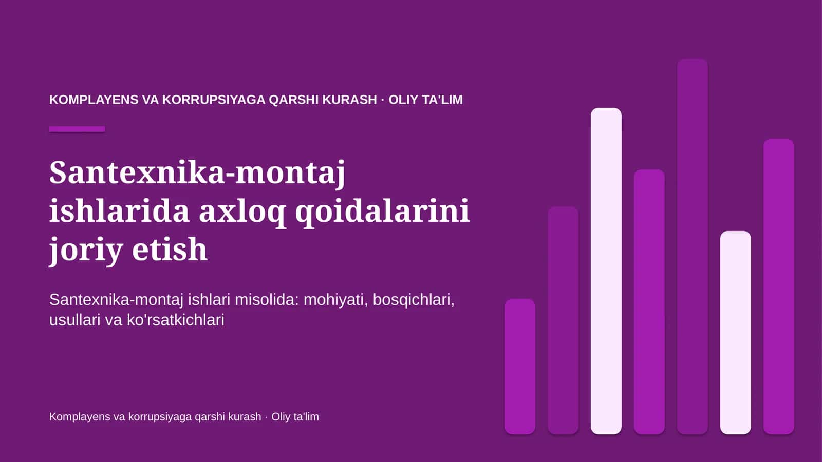 santexnika montaj ishlarida axloq qoidalarini joriy etish 9889