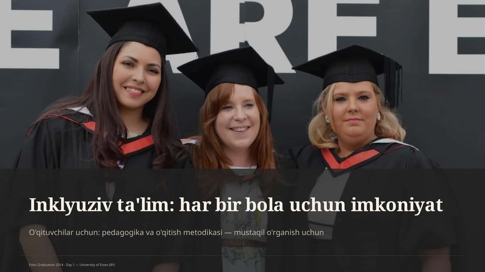 Inklyuziv ta'lim: har bir bola uchun imkoniyat