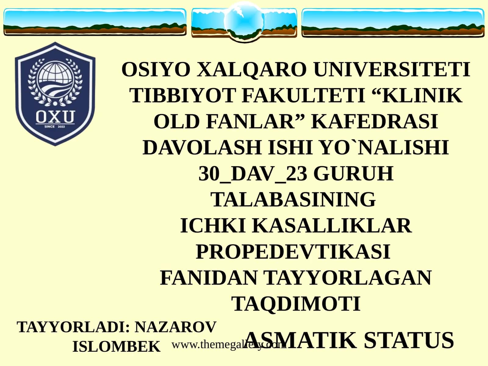 ASMATIK STATUS