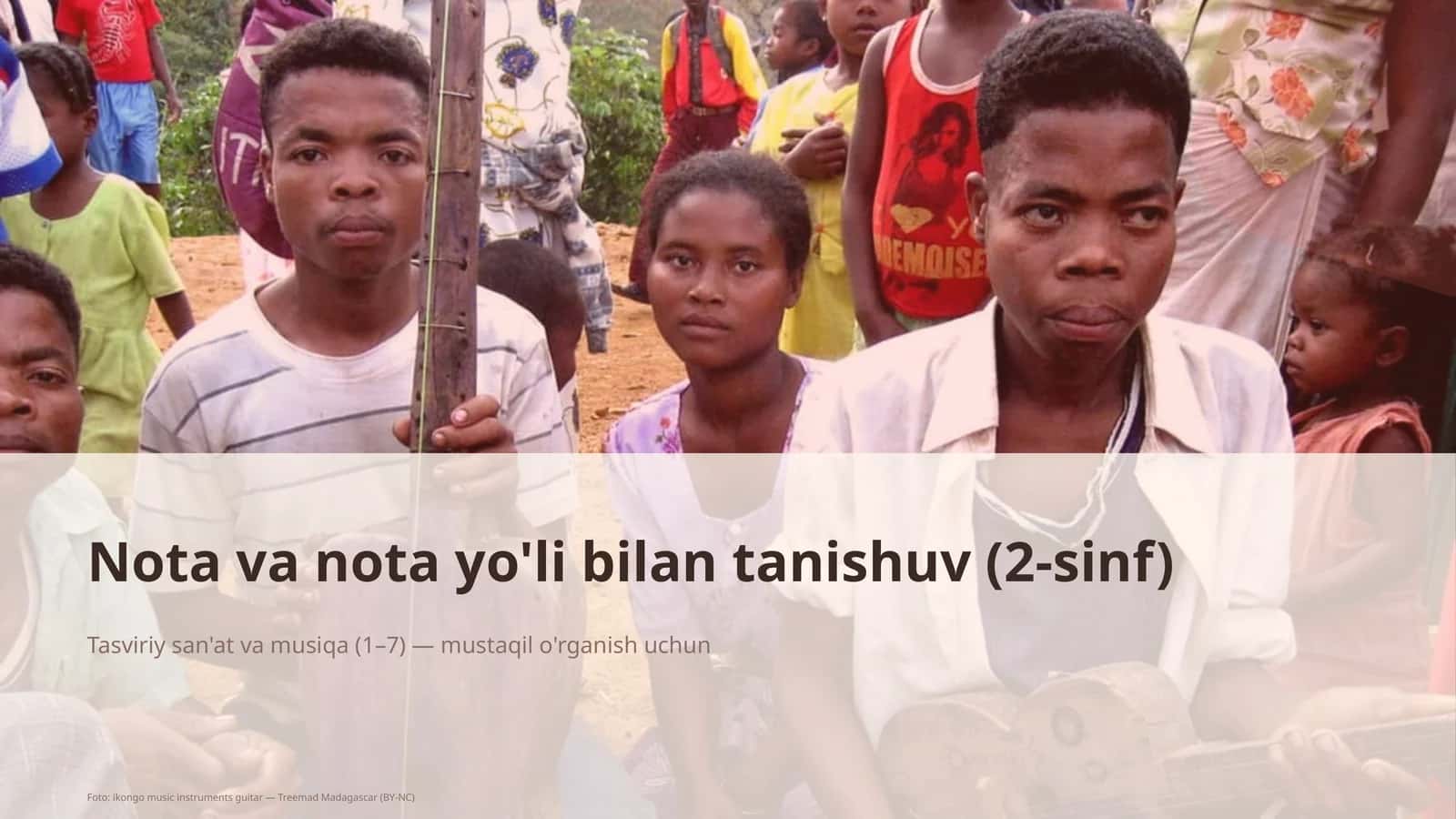 Nota va nota yo'li bilan tanishuv (2-sinf)