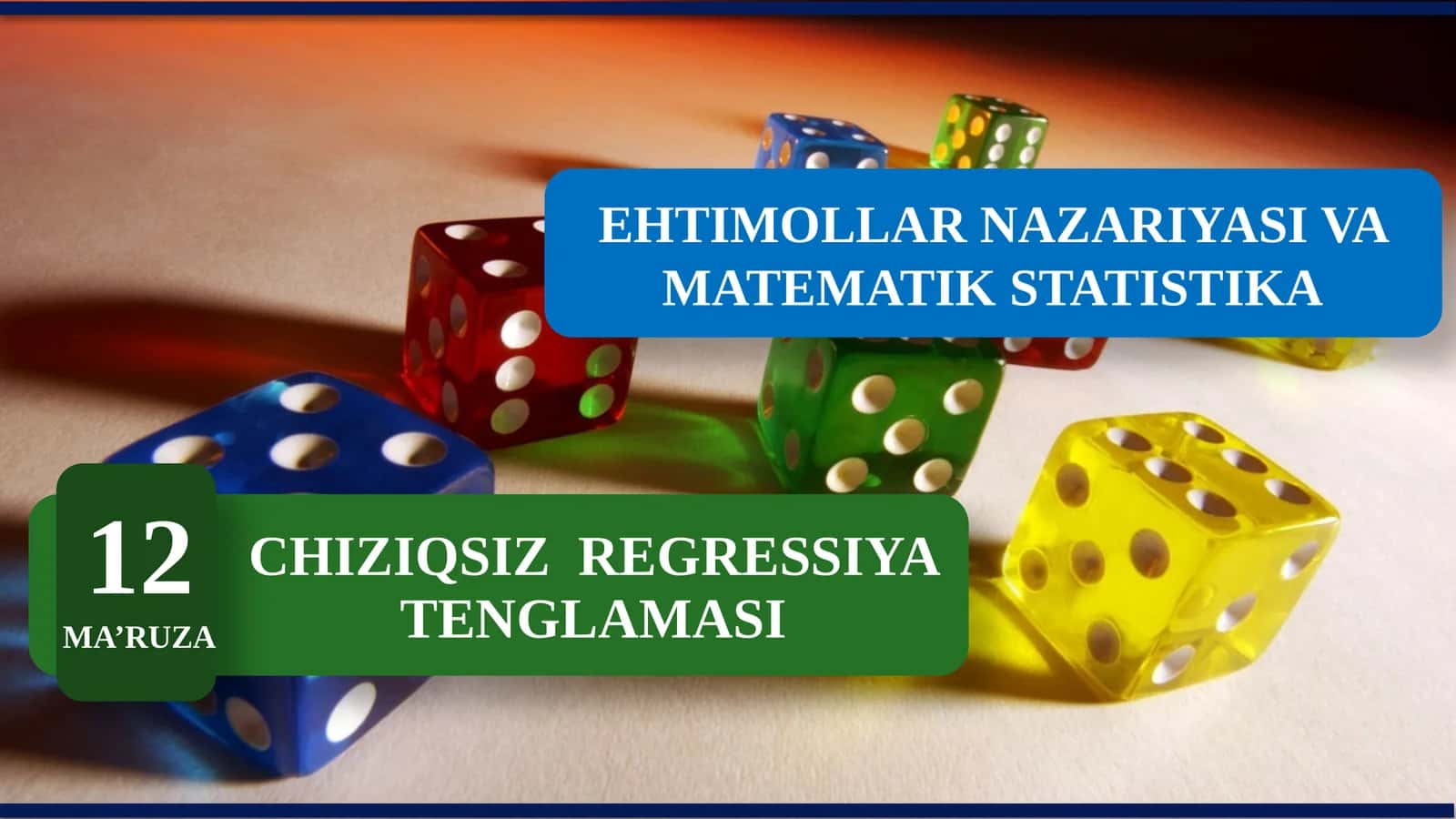 CHIZIQSIZ REGRESSIYA TENGLAMASI