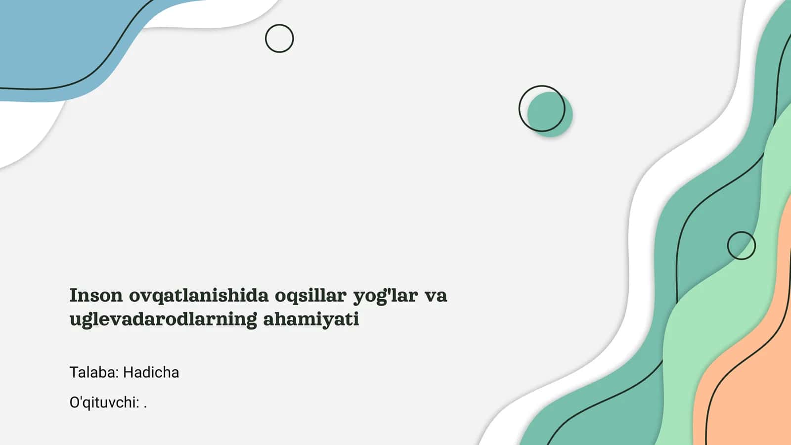 Oqsillar: Funktsiyalari va ahamiyati