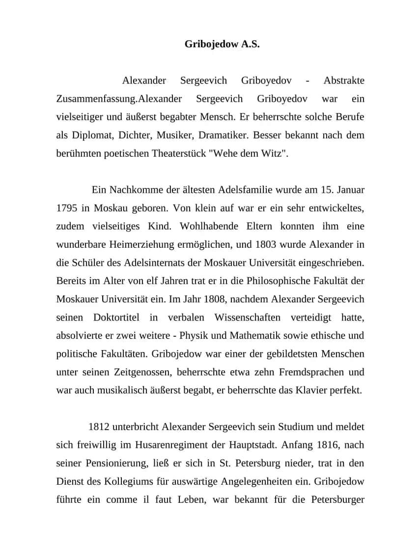 Gribojedow A.S.