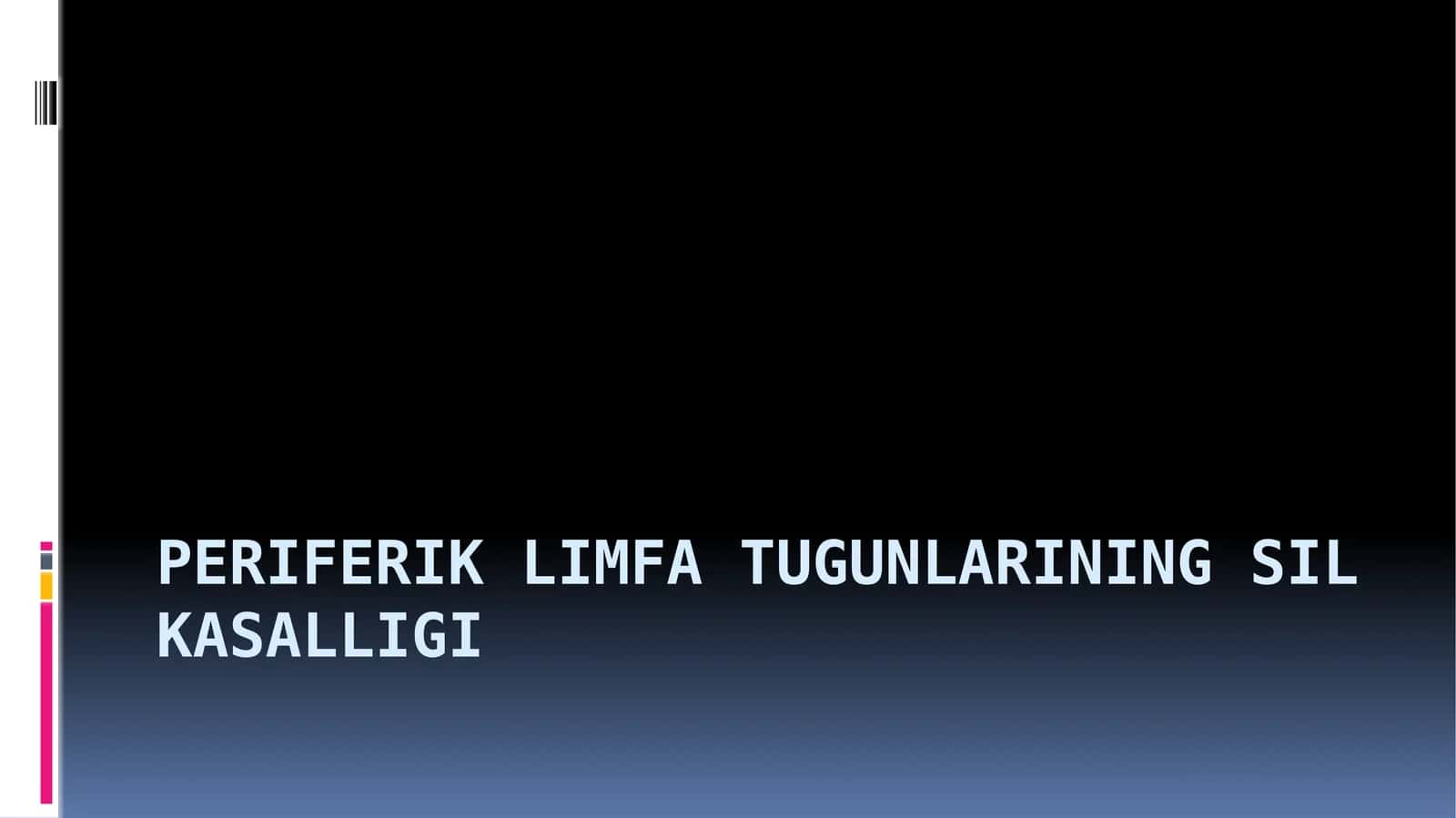 Periferik limfa tugunlarining sil kasalligi