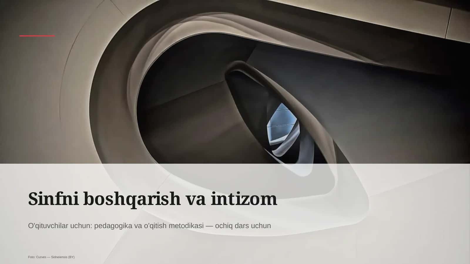 Sinfni boshqarish va intizom
