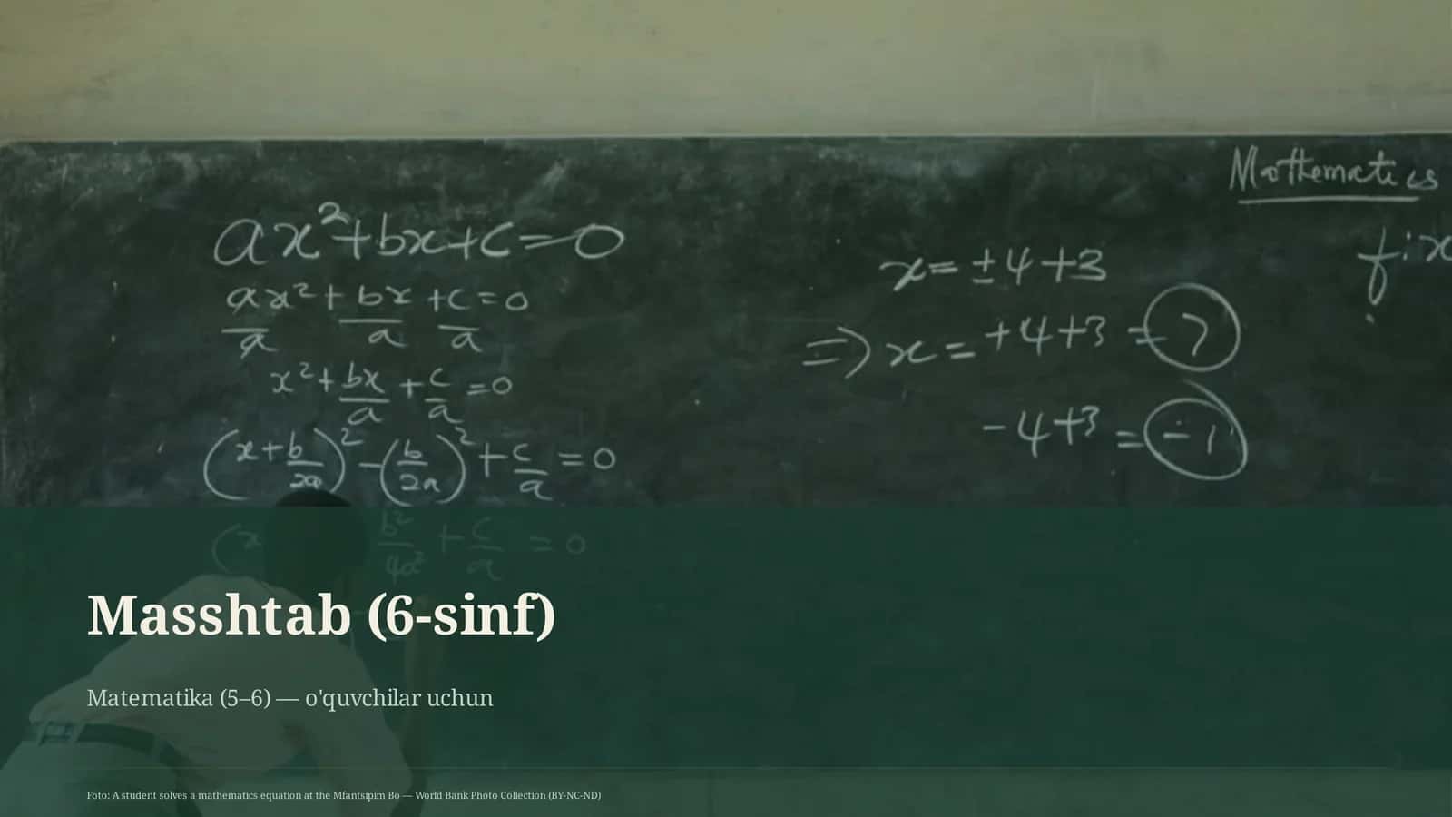 Masshtab (6-sinf)
