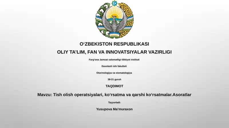 Tish olish operatsiyalari