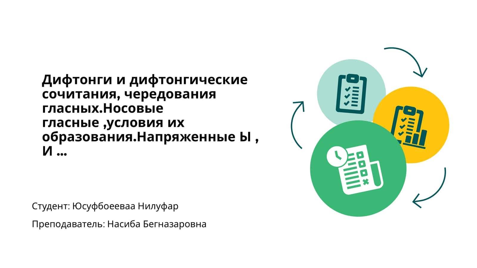 Дифтонги и дифтонгические сочетания