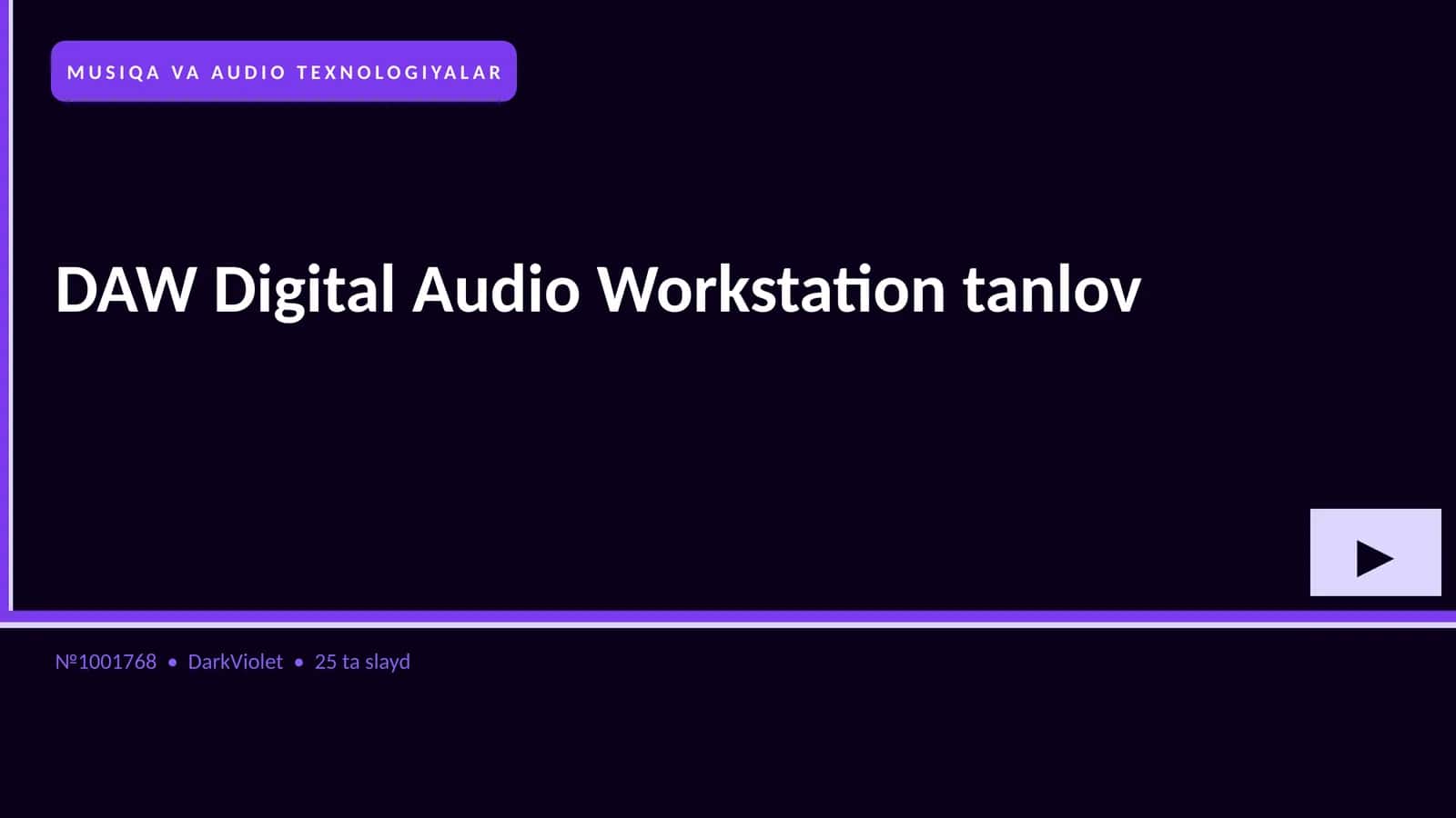 DAW Digital Audio Workstation tanlov