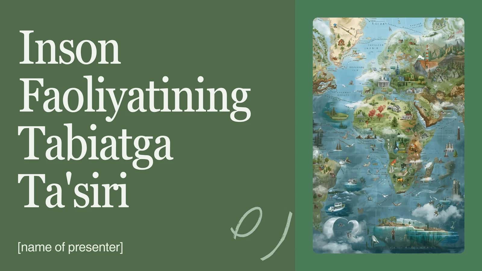 Inson Faoliyatining Tabiatga Ta'siri