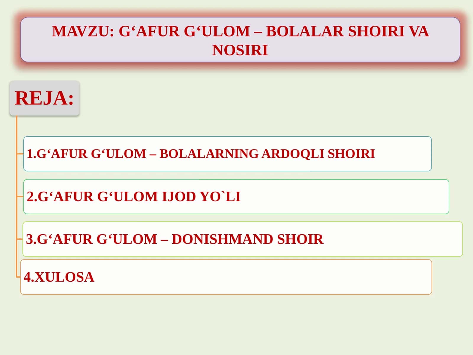 G‘AFUR G‘ULOM – BOLALAR SHOIRI VA NOSIRI