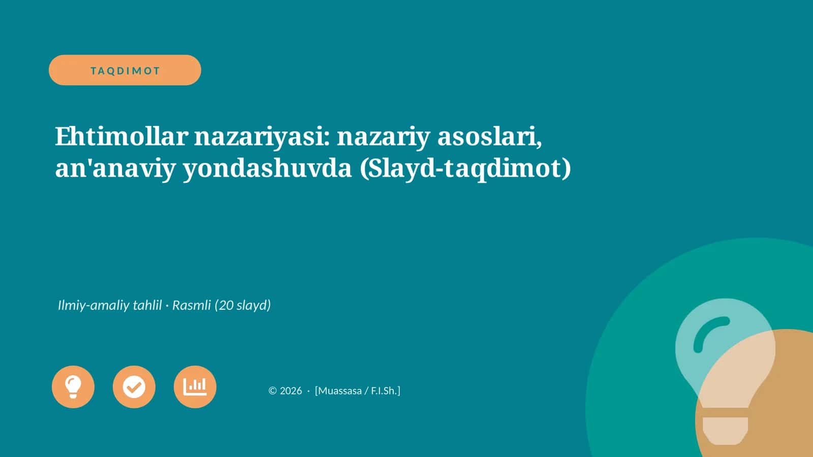Ehtimollar nazariyasi