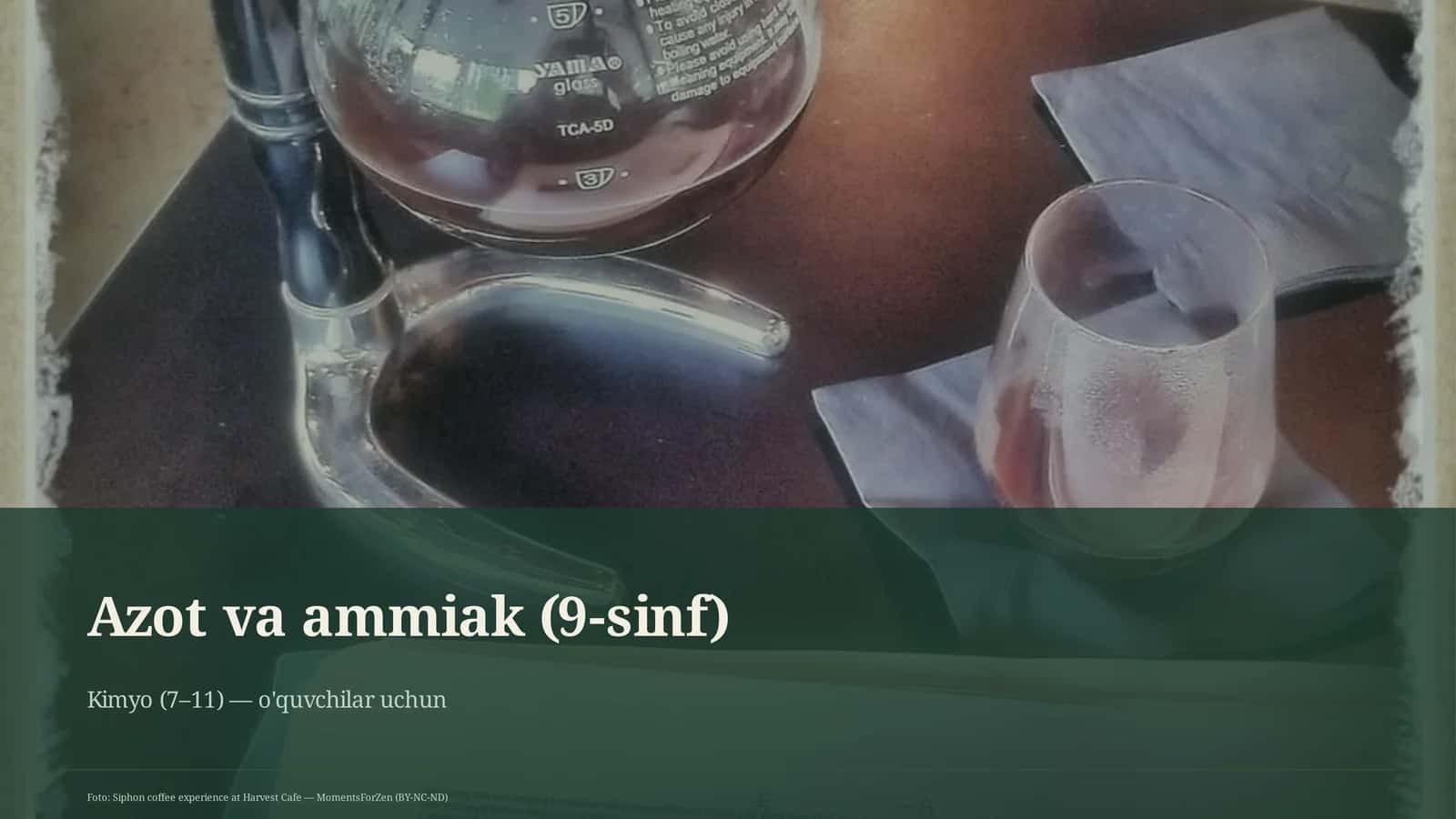 Azot va ammiak (9-sinf)