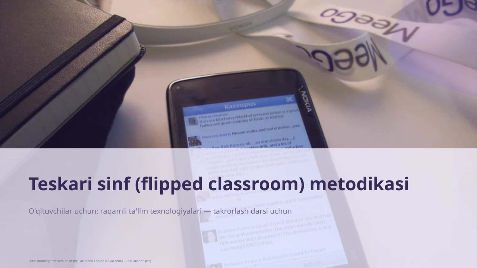Teskari sinf (flipped classroom) metodikasi