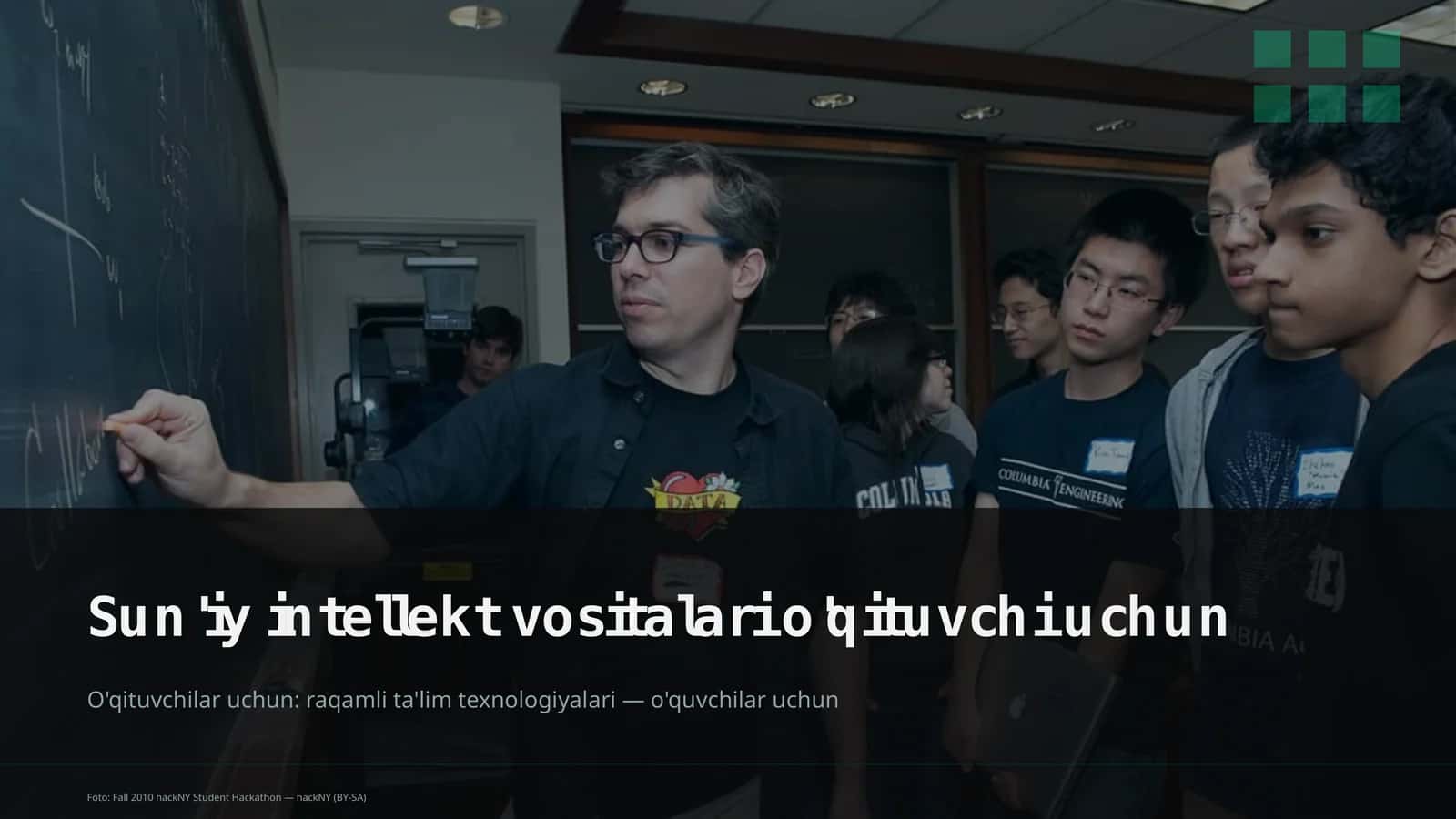 Sun'iy intellekt vositalari o'qituvchi uchun