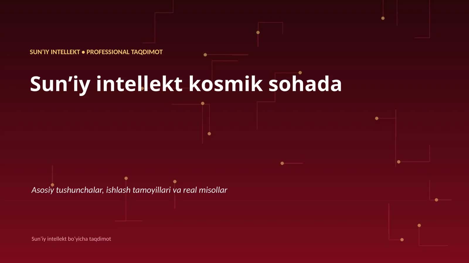 Sunʼiy intellekt kosmik sohada