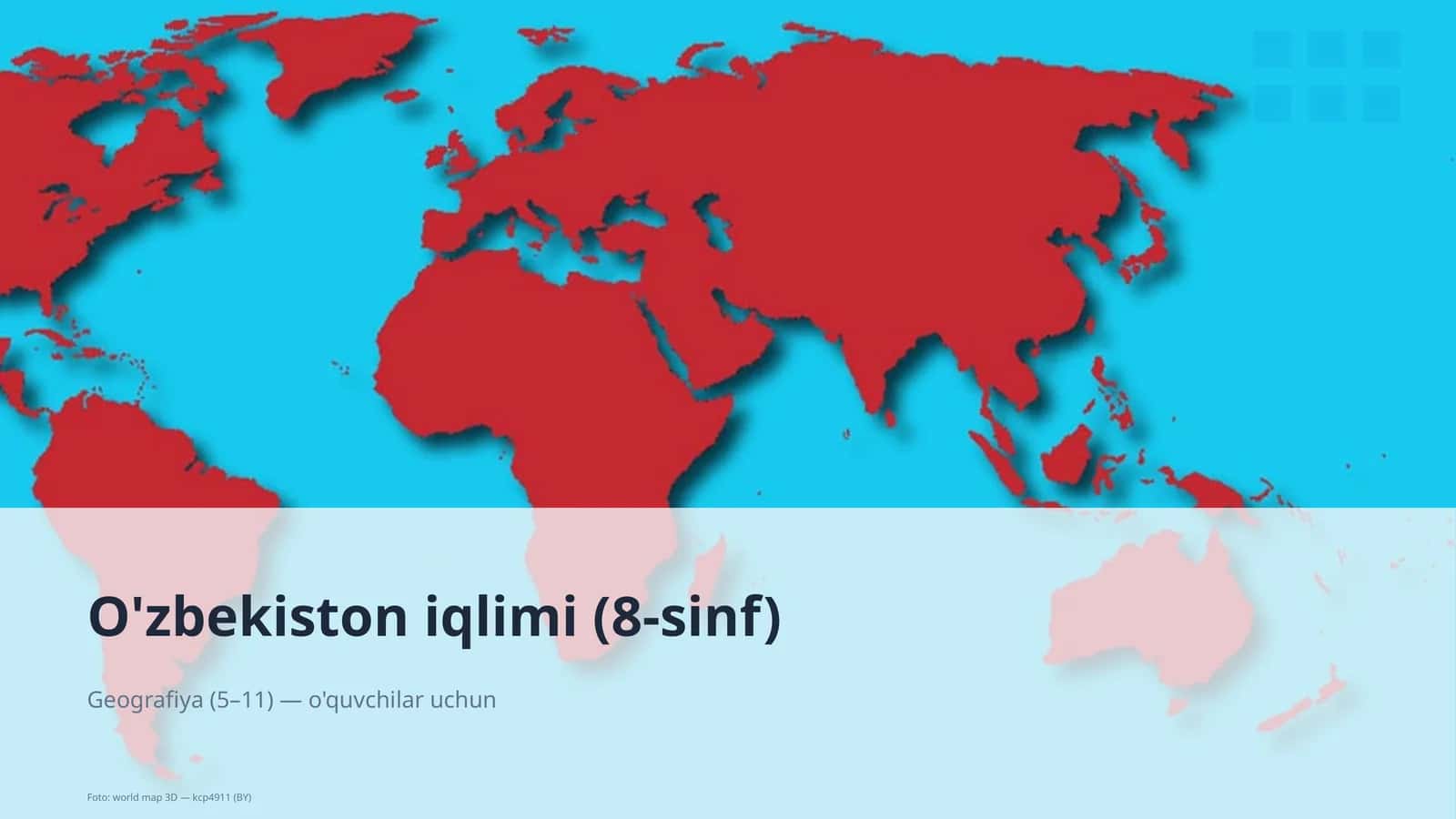 O'zbekiston iqlimi (8-sinf)