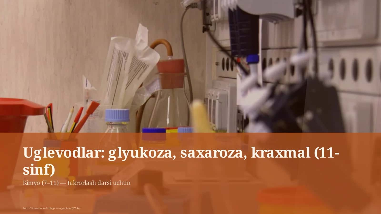 Uglevodlar: glyukoza, saxaroza, kraxmal (11-sinf)