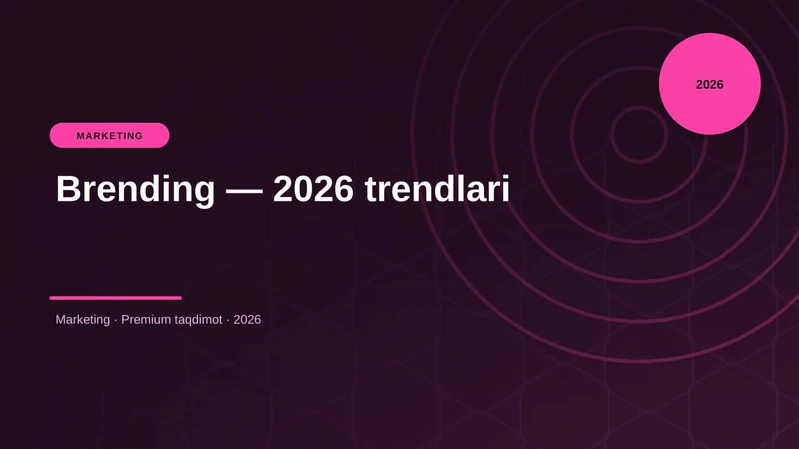 Brending — 2026 trendlari
