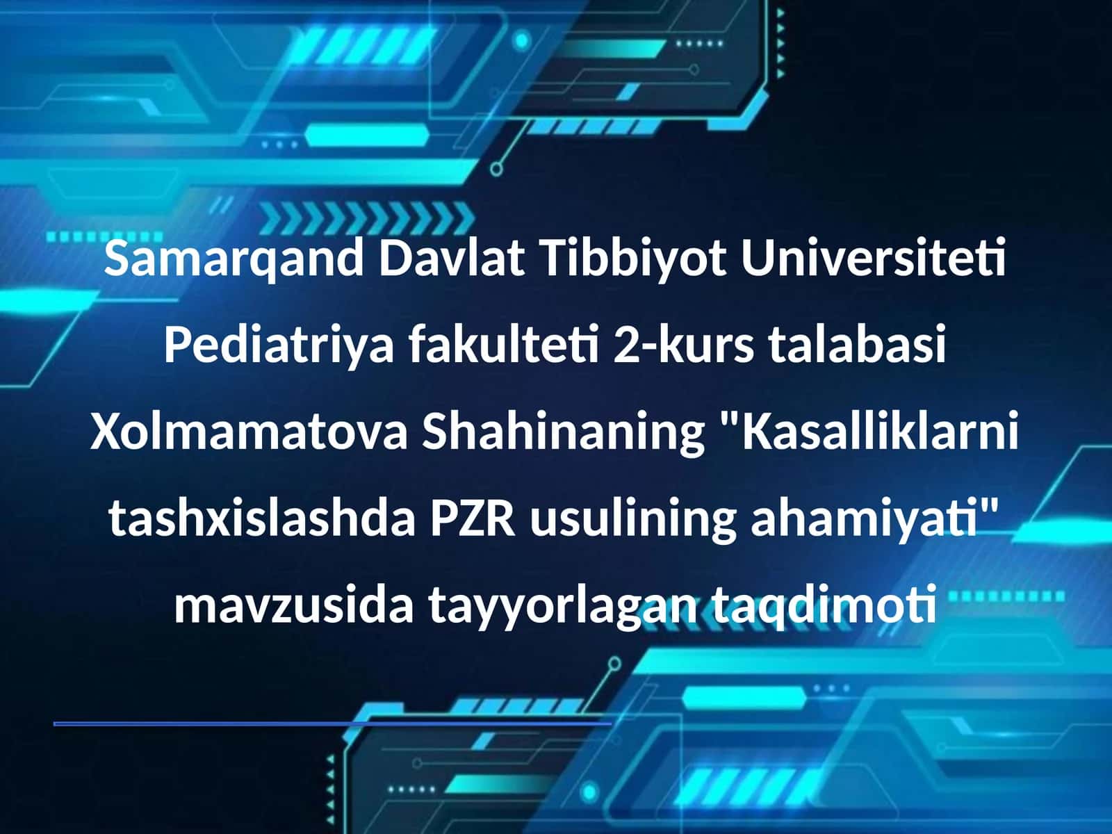 Kasalliklarni tashxislashda PZR usulining ahamiyati