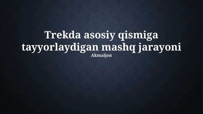 Trekking uchun asosiy tayyorgarlik: Umumiy ko'rinish