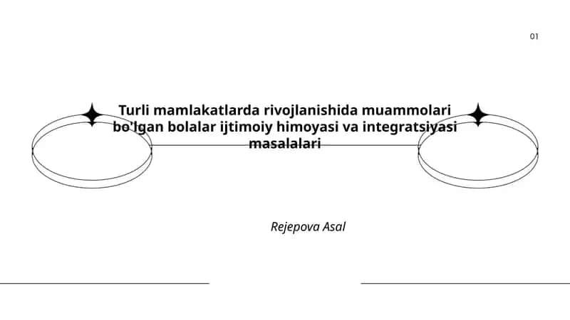 Turli mamlakatlarda rivojlanishida muammolari bo'lgan bolalar ijtimoiy himoyasi va integratsiyasi masalalari