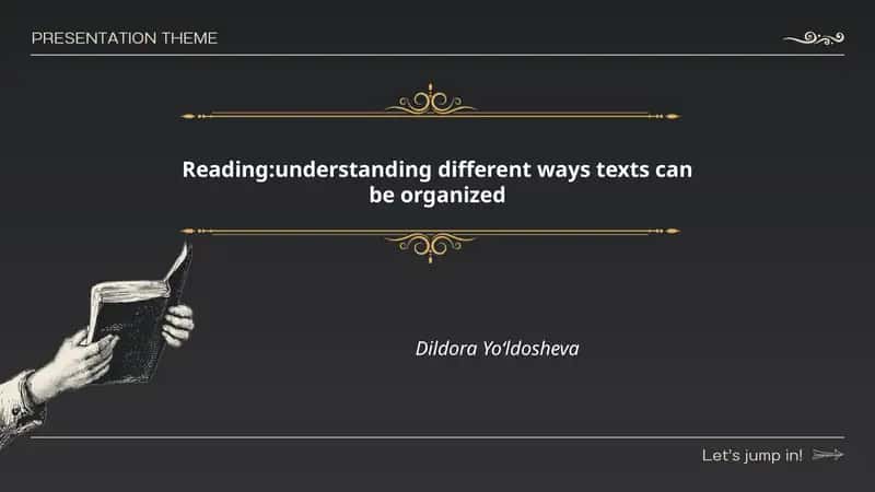 Reading: Understanding Different Ways Texts Can Be Organized