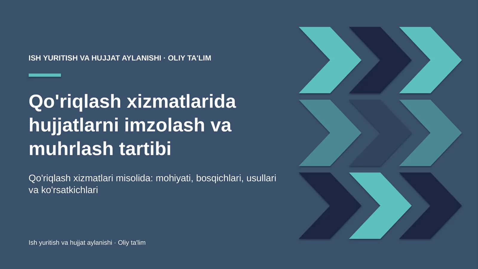 qo'riqlash xizmatlarida hujjatlarni imzolash va muhrlash tartibi 6961