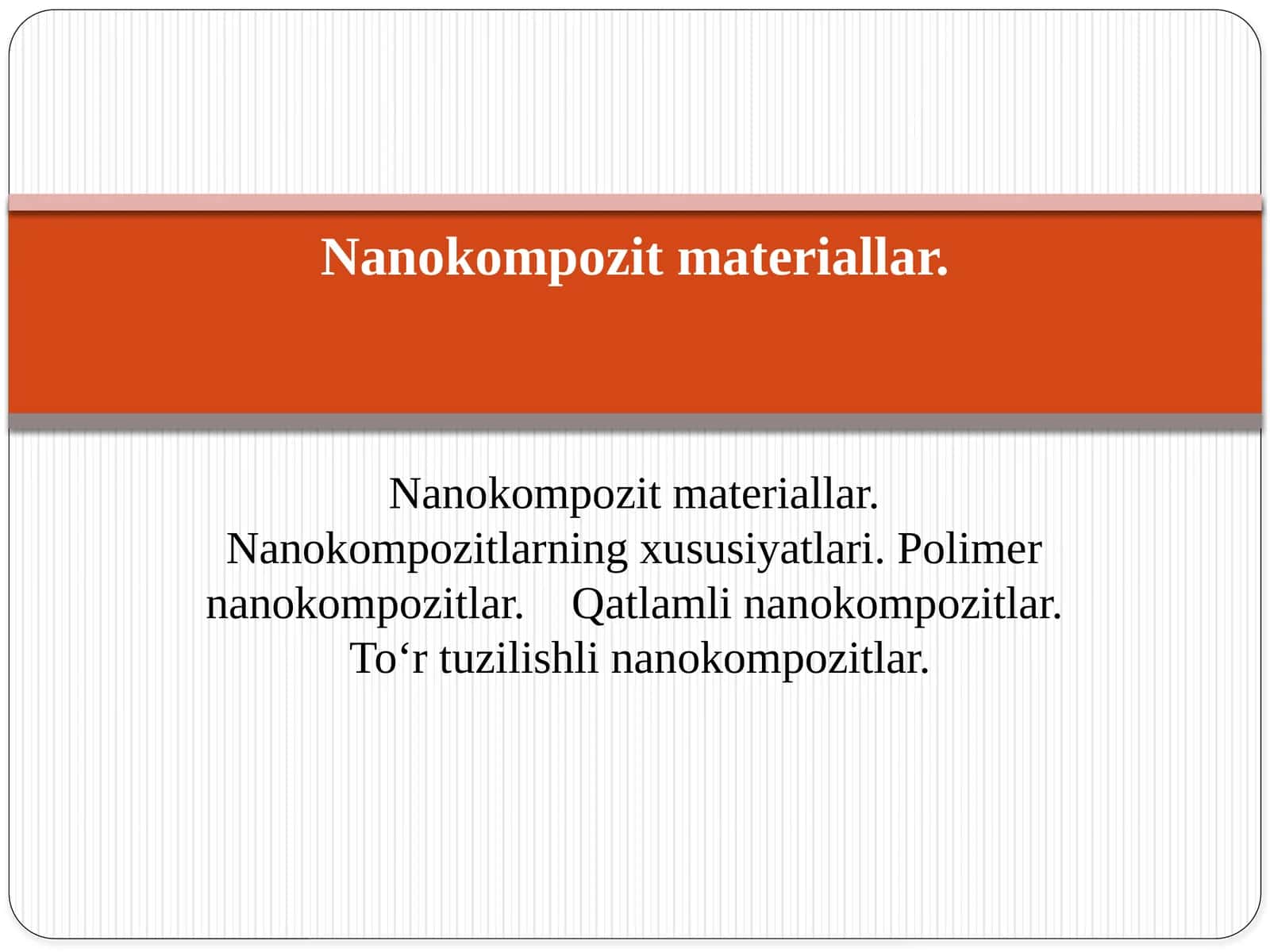 Nanokompozit materiallar