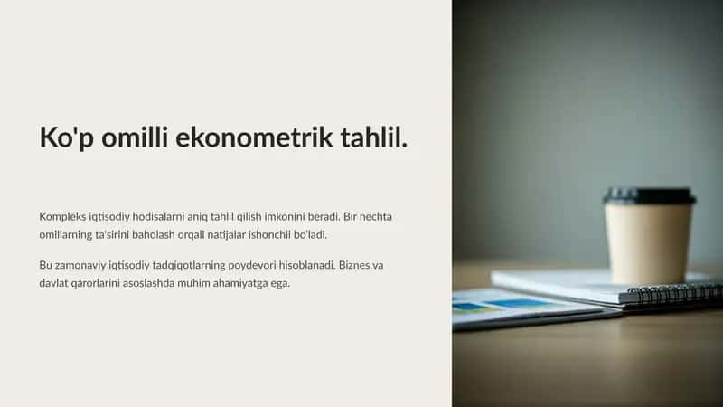 Ko'pomilliekonometrik tahlil