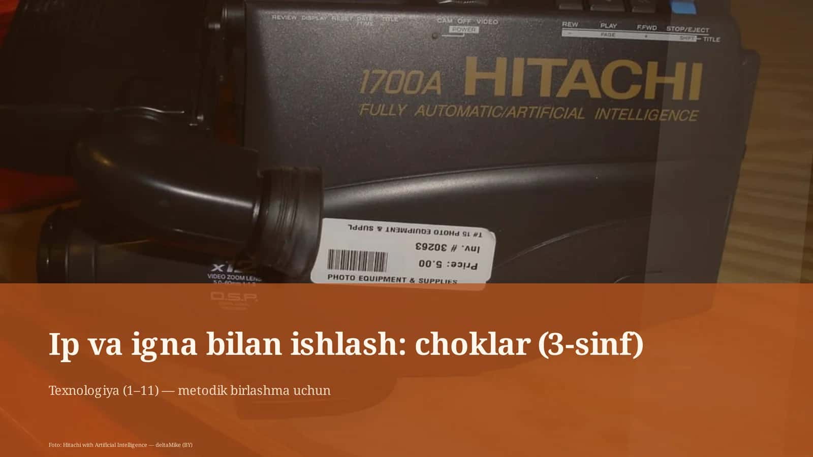 Ip va igna bilan ishlash: choklar (3-sinf)