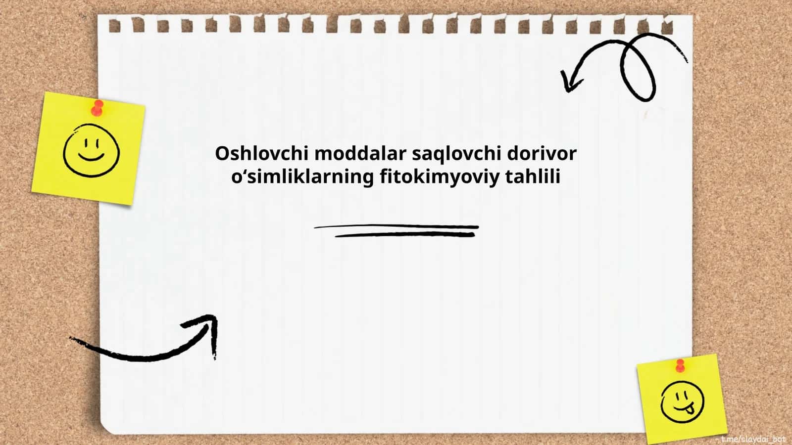 Oshlovchi moddalar saqlovchi dorivor oʻsimliklarning fitokimyoviy tahlili
