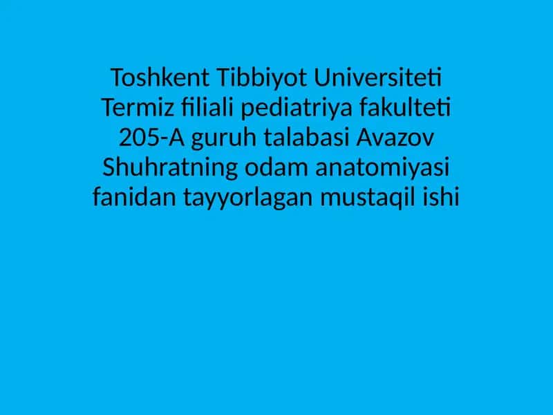 Havo qon toʻsigʻi tuzilishi va vazifalari