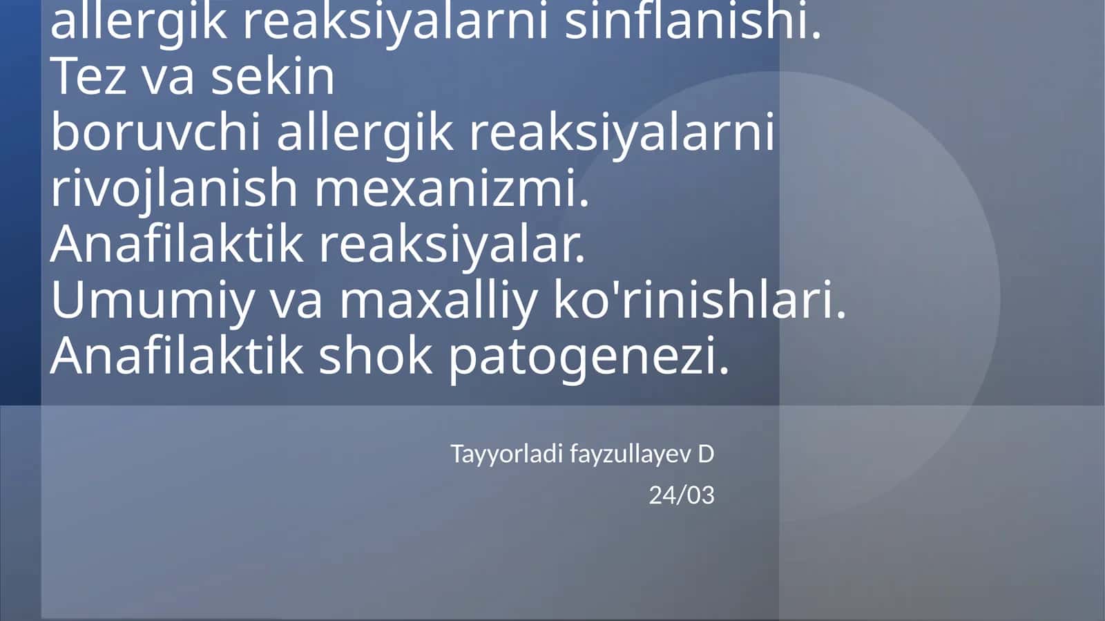Allergik reaksiyalar