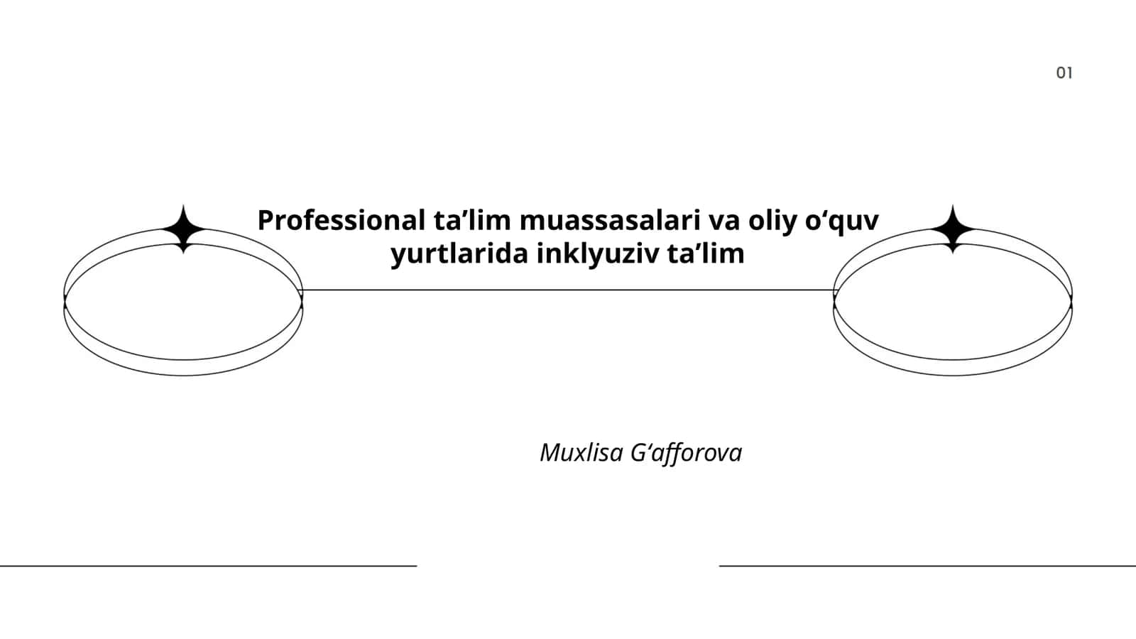 Professional taʼlim muassasalari va oliy oʻquv yurtlarida inklyuziv taʼlim