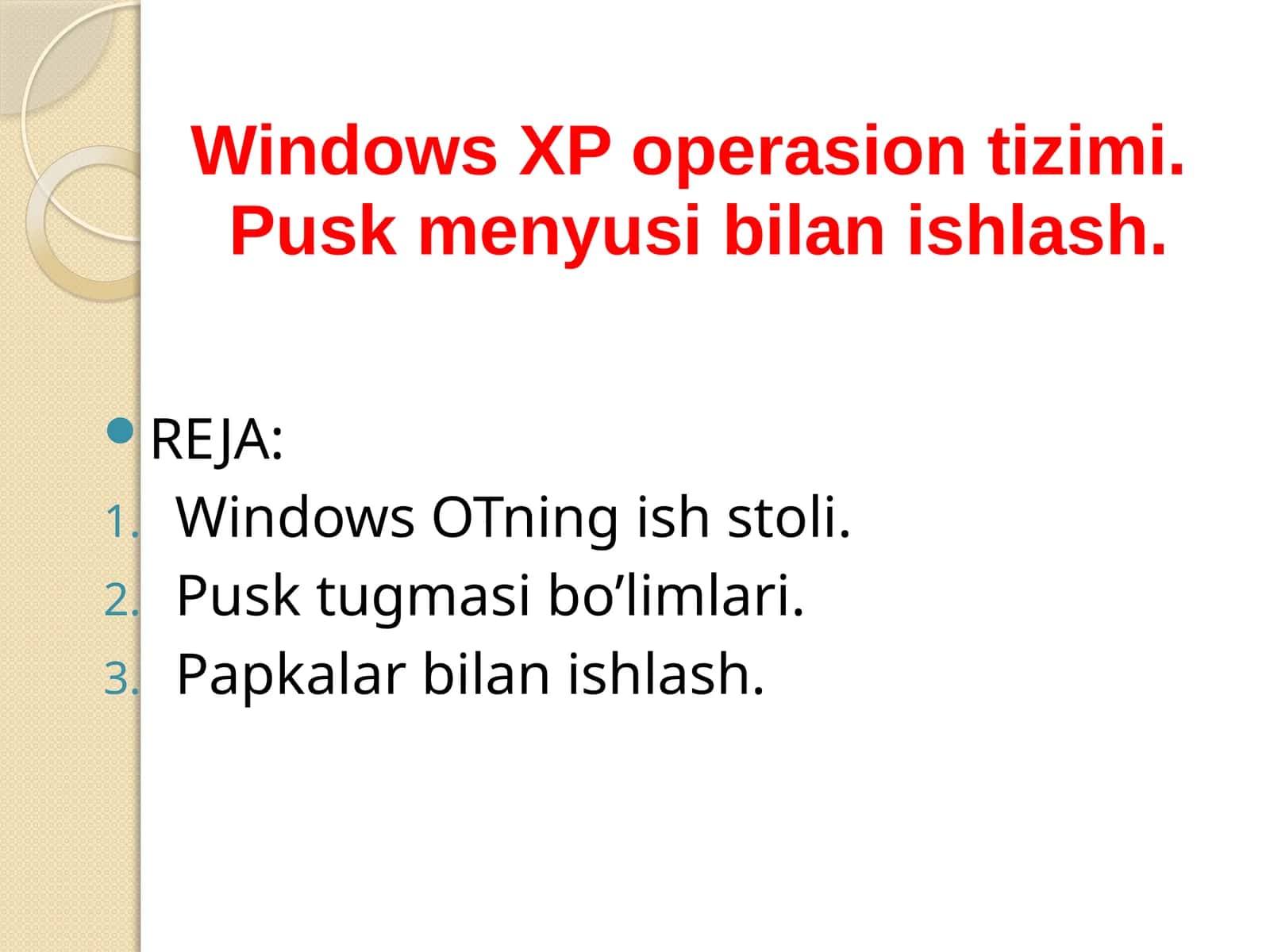 Pusktugmasibo’limlari