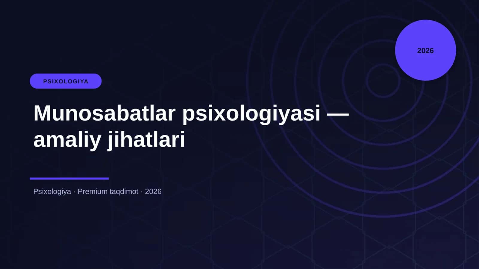 Munosabatlar psixologiyasi — amaliy jihatlari