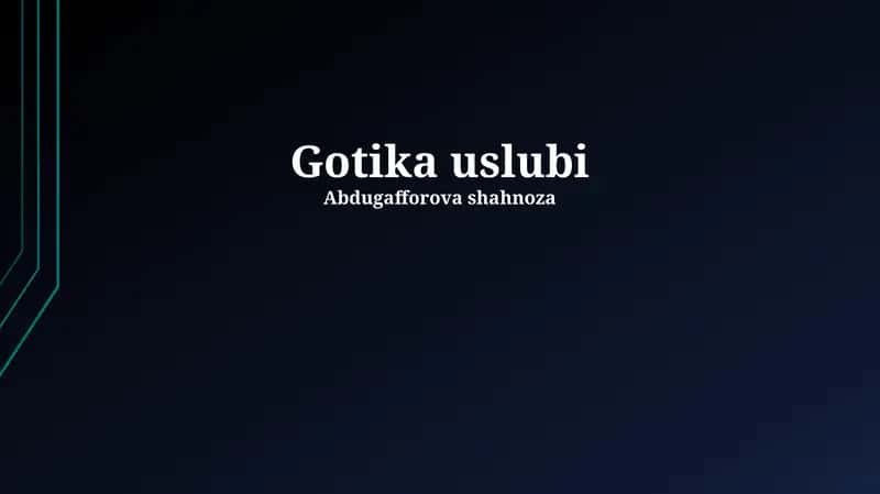 Gotika uslubi