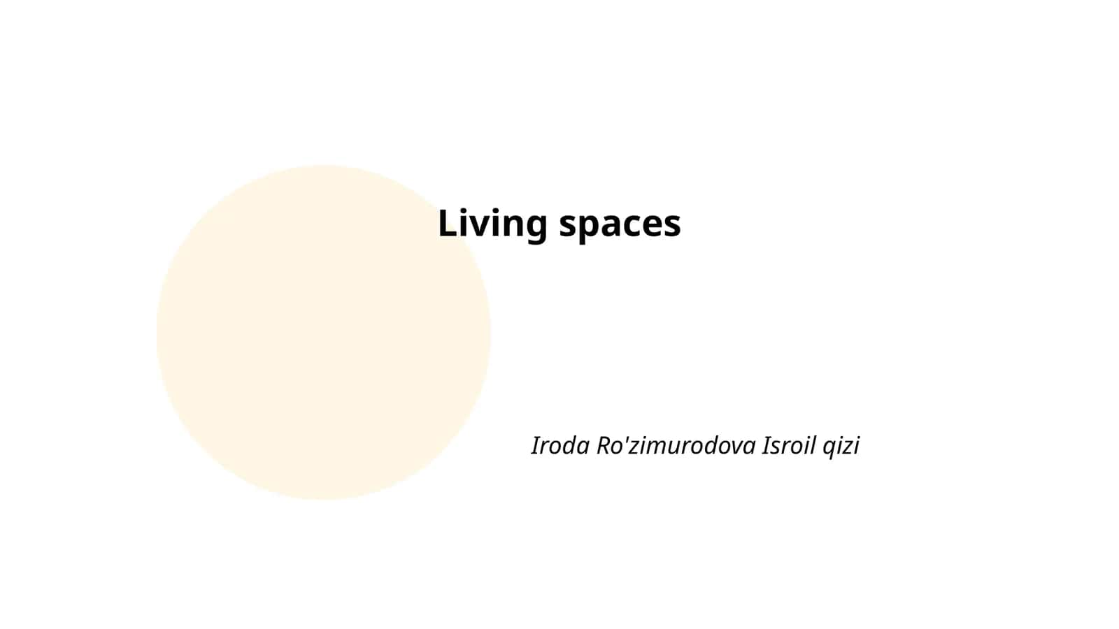 Sustainable Living Spaces