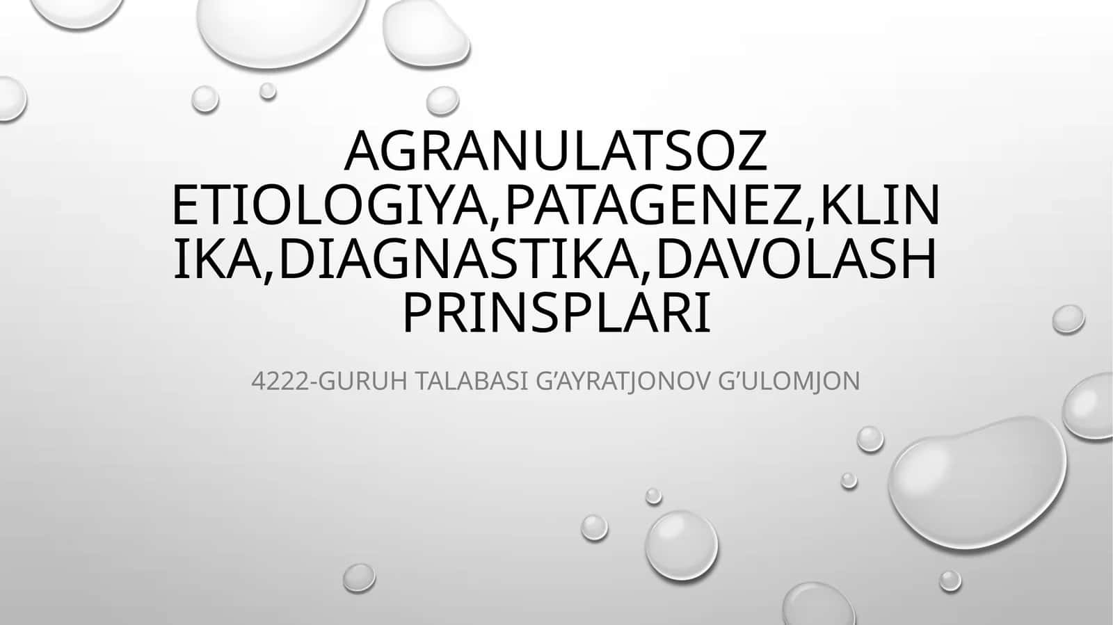 Agranulotcitoz-granulotcitalr