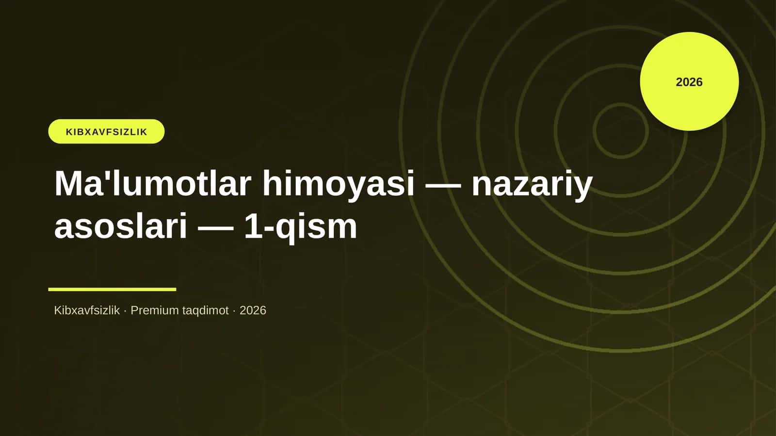 Kibxavfsizlik