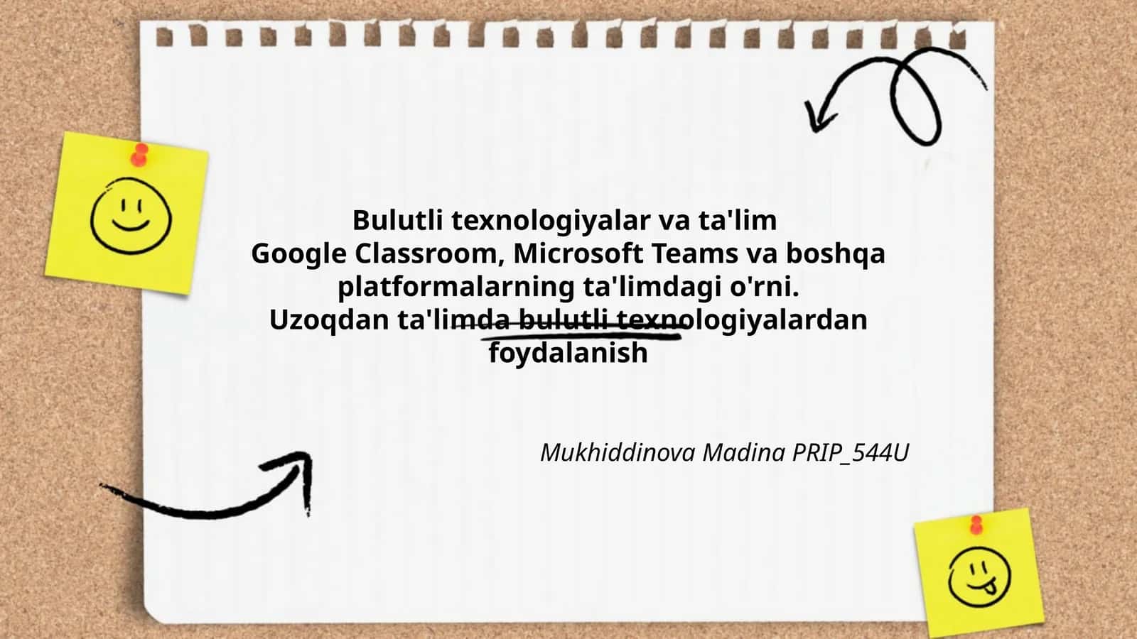Bulutli texnologiyalar va ta'lim
