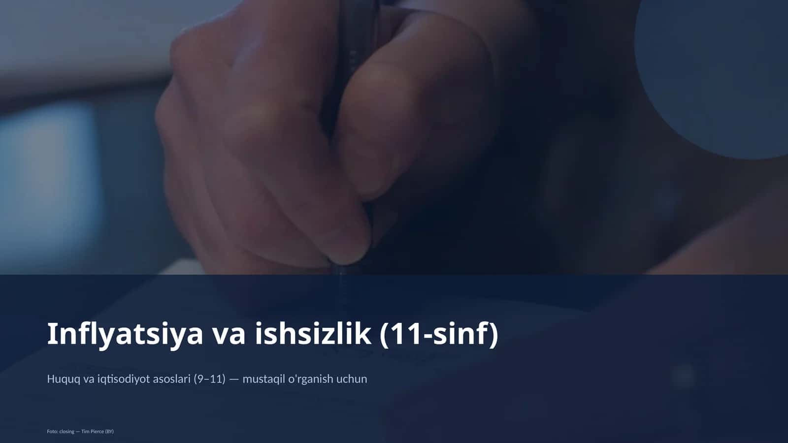 Inflyatsiya va ishsizlik (11-sinf)