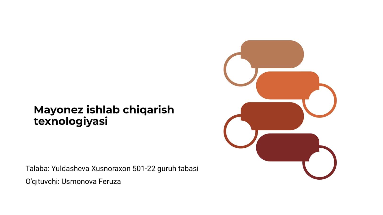 Mayonez ishlab chiqarish texnologiyasi
