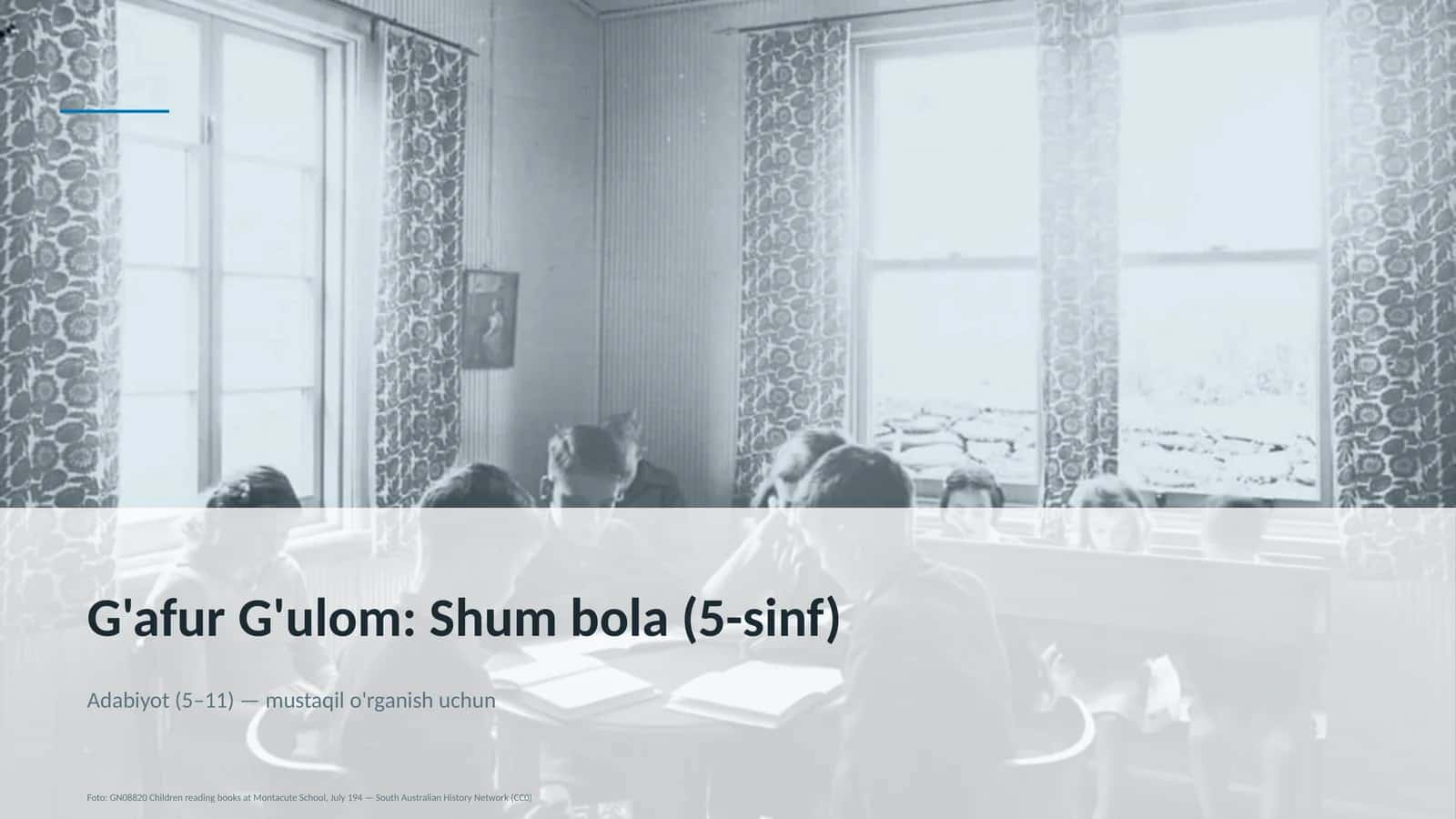 G'afur G'ulom: Shum bola (5-sinf)