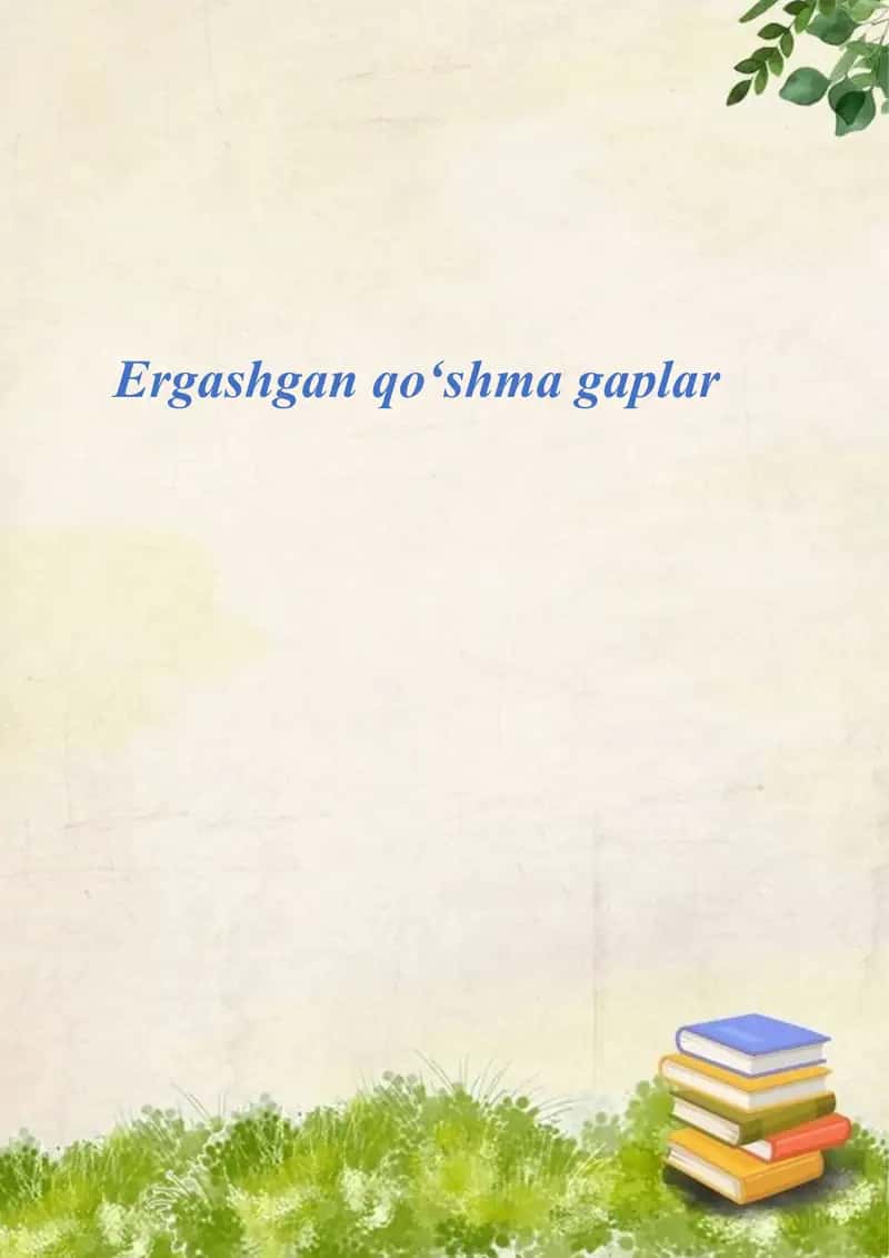Ergashgan qoʻshma gaplar