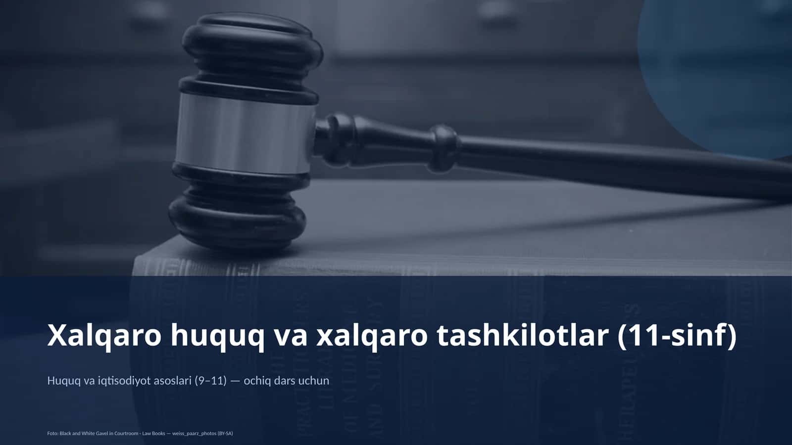 Xalqaro huquq va xalqaro tashkilotlar (11-sinf)