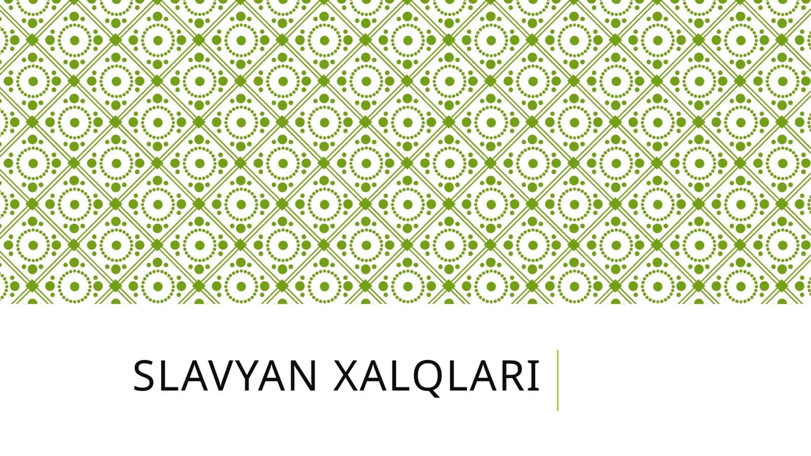 Slavyan xalqlari tarix
