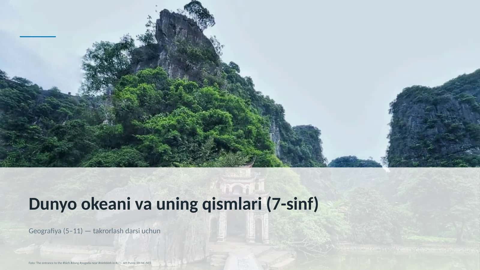 Dunyo okeani va uning qismlari (7-sinf)
