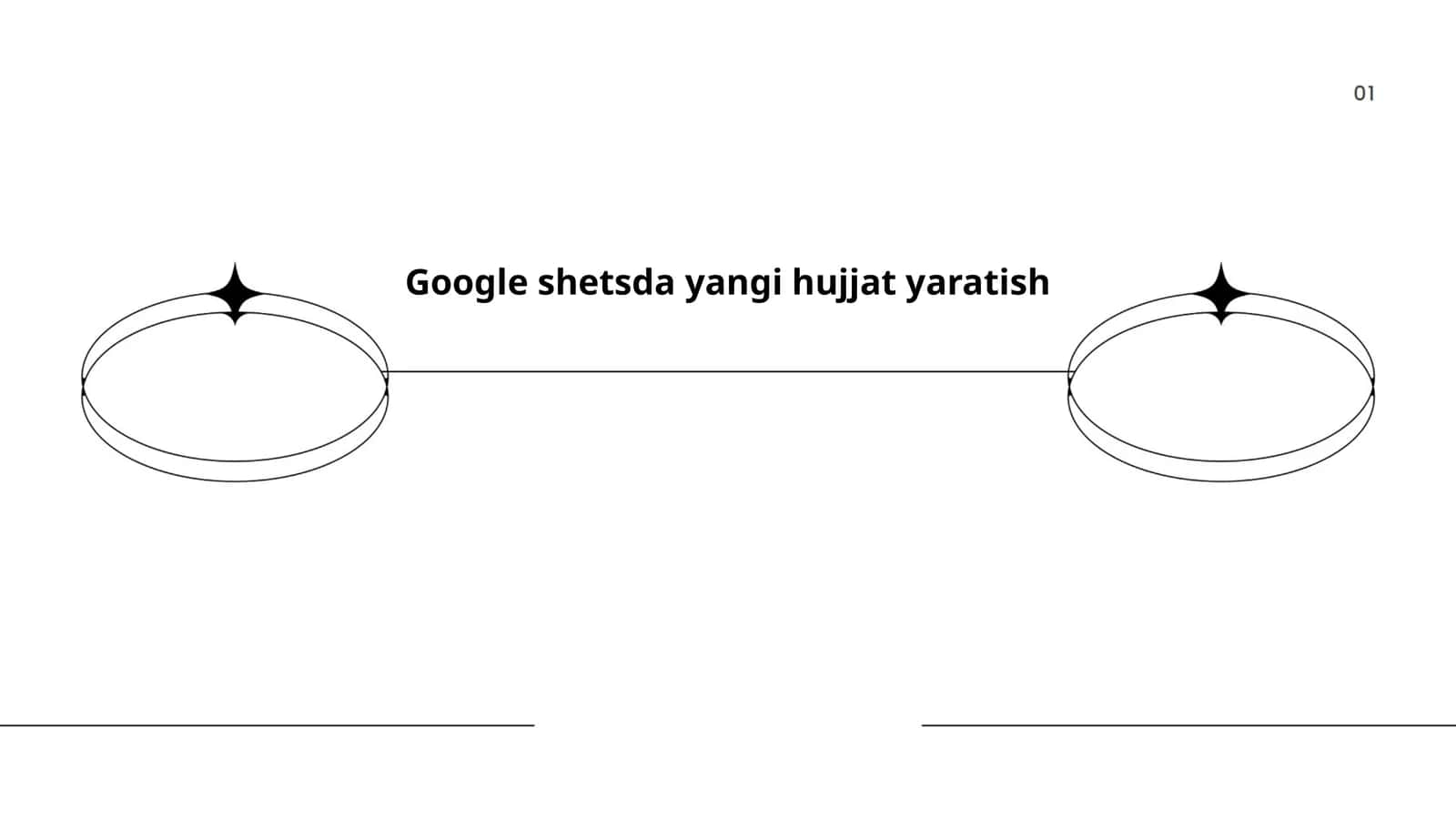 Google Sheets-da yangi hujjat yaratish